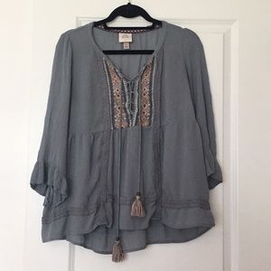 Knox Rose Embroidered Blouse